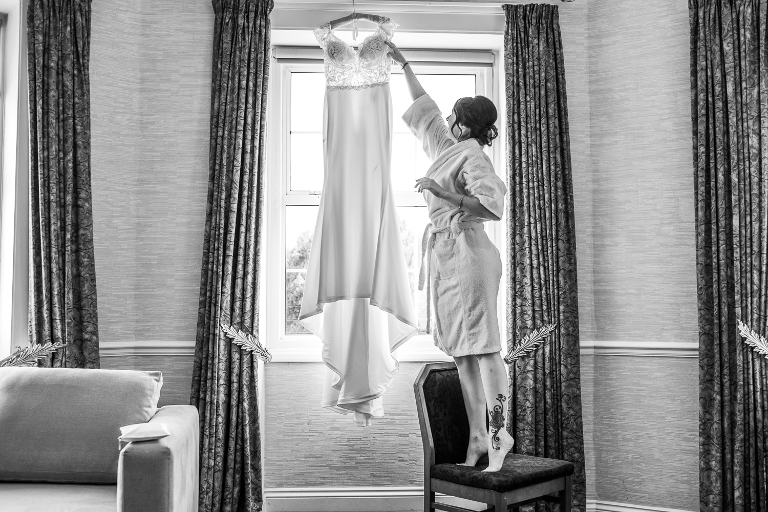 Bromley getting her dress at the Bromley Court Hotel 