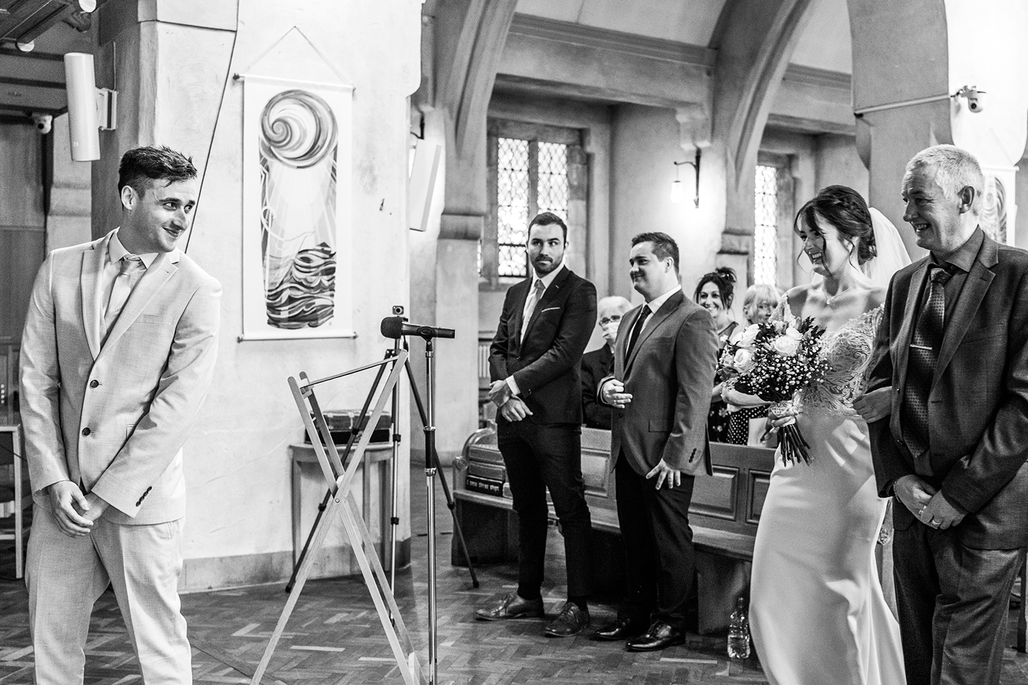Ceremony picture at st Peter and st Paul church in Bromley by Piccolino Weddings - Bromley Wedding Photography 
