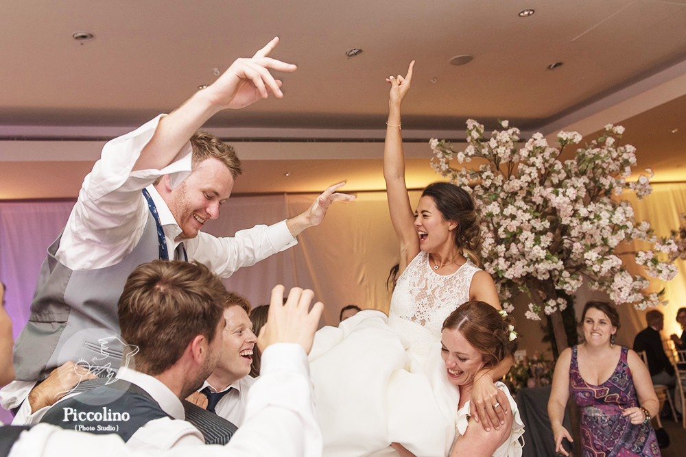 party at a wedding reception by documentary Wedding Photographer in South London and Kent