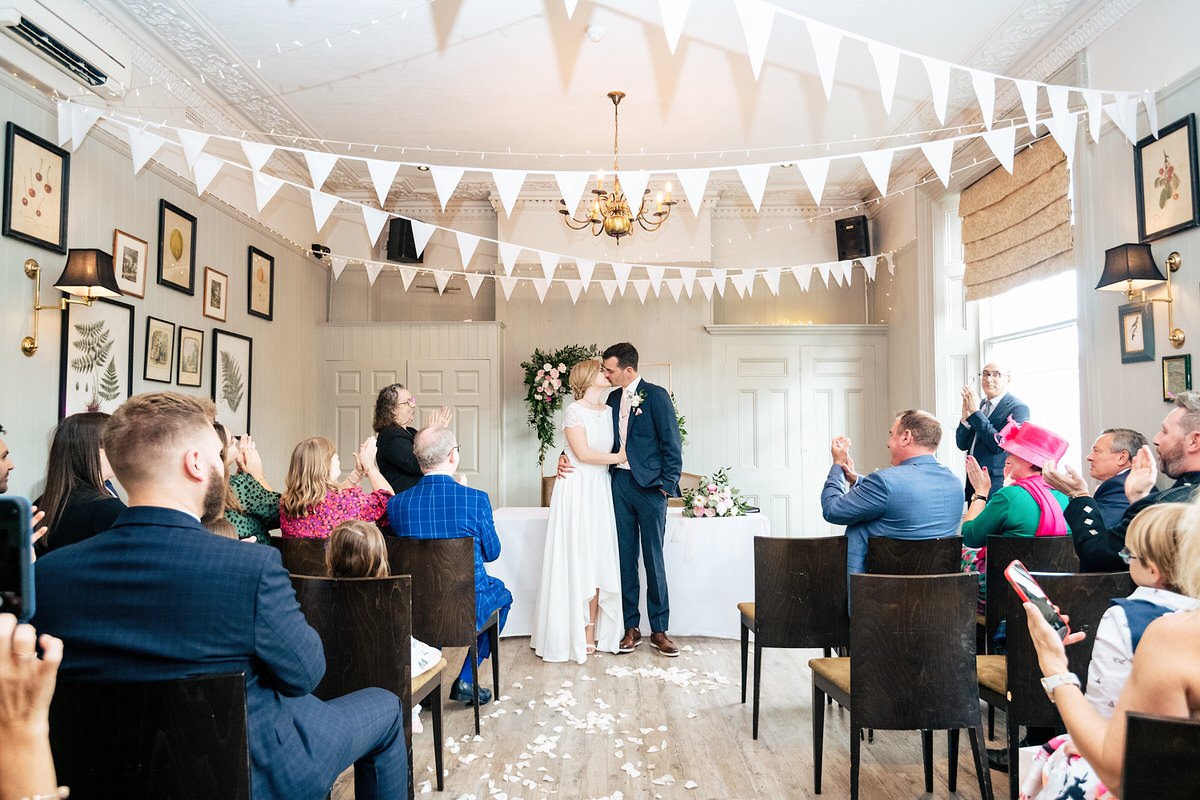 end of ceremony at the Rosendale