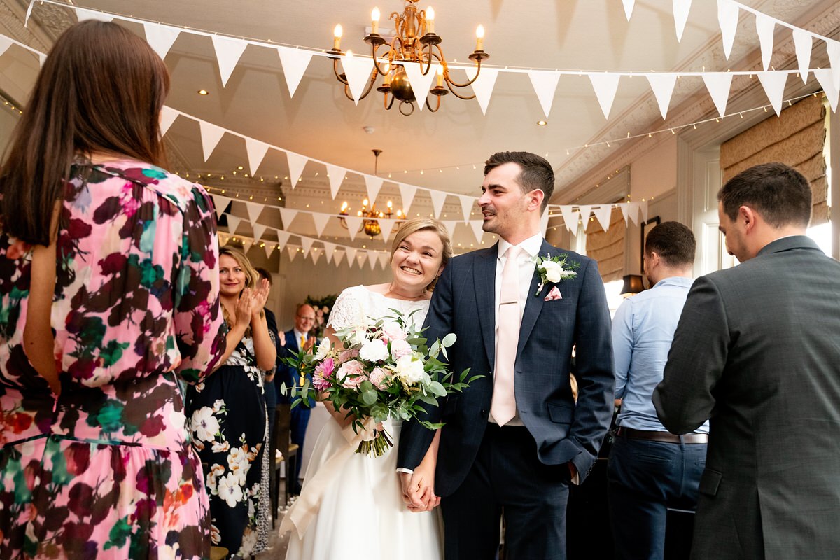 ceremony exit at the Rosendale in London