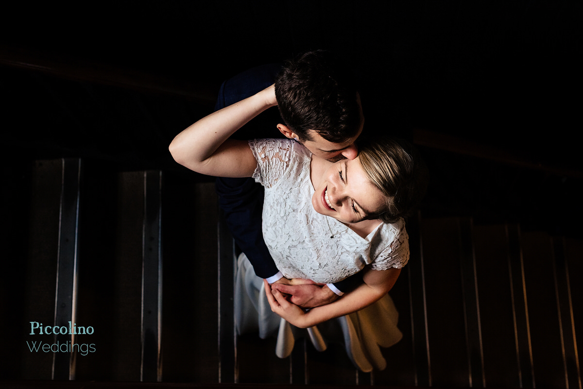 Wedding portrait at the Rosendale Dulwich indoor on the stairs