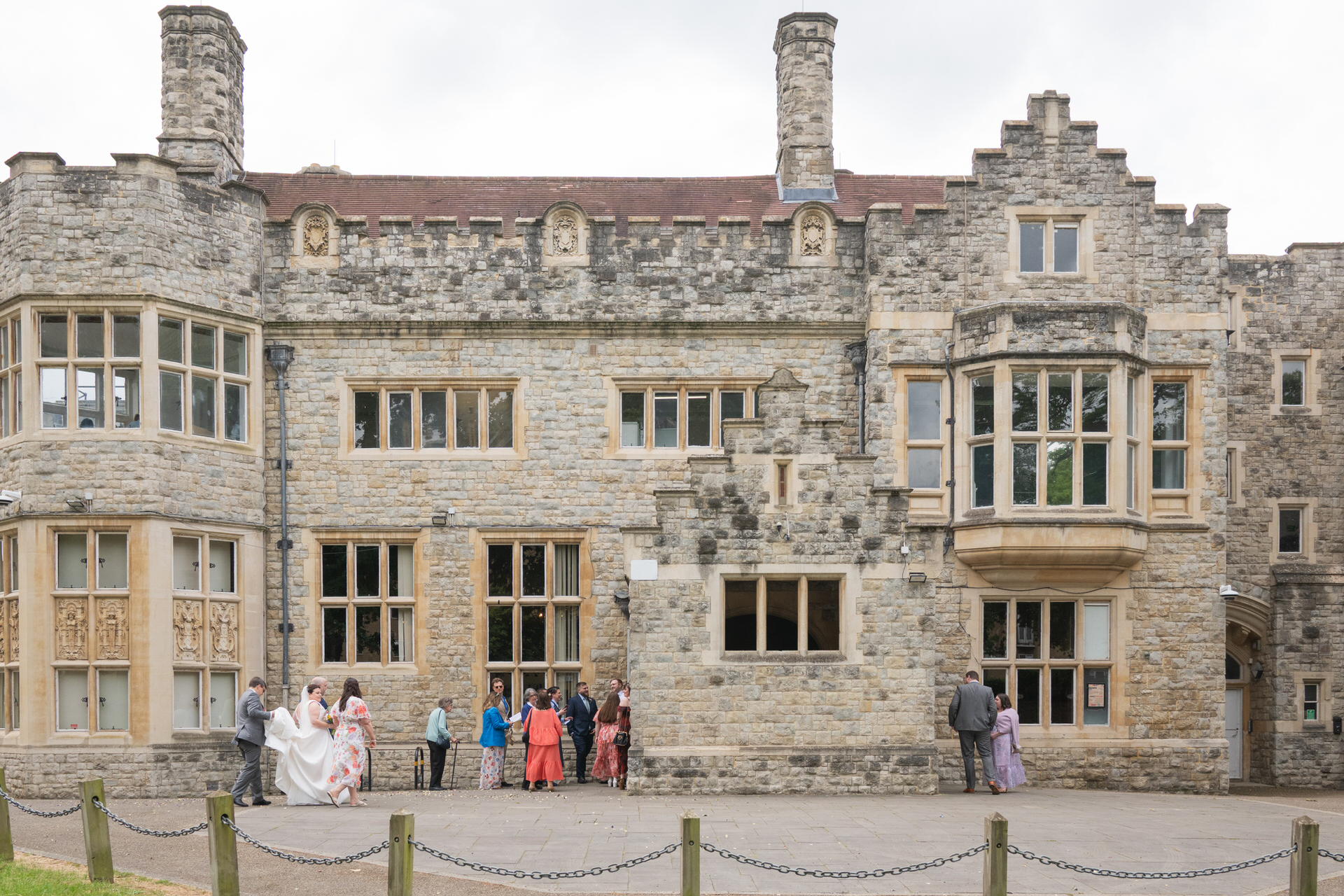 guests in front of Kingswood Art in London