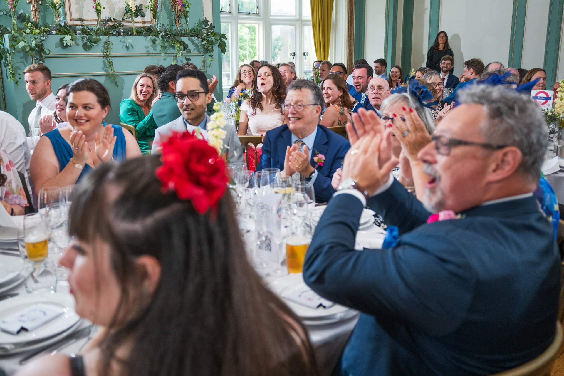 guests at the reception in Kingswood Art
